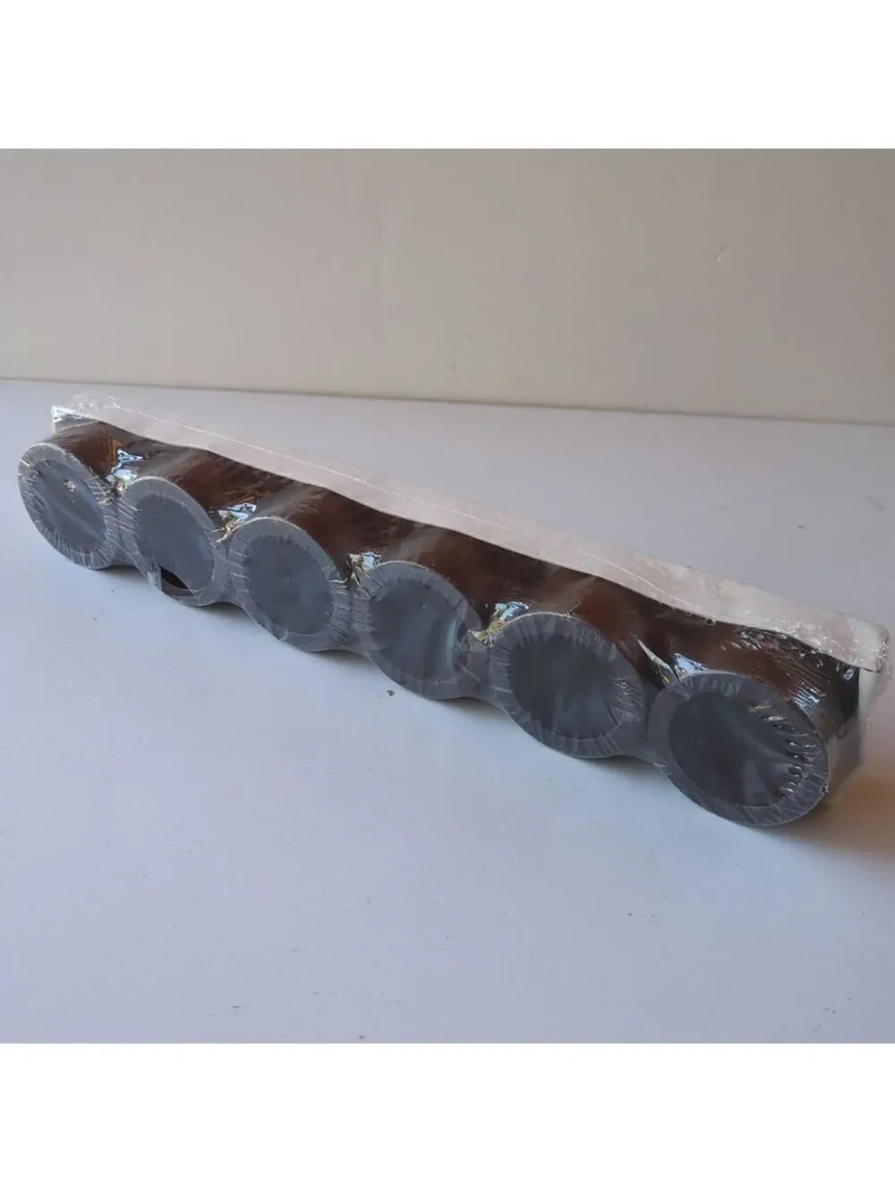 Handmade Dark Brown Wood Napkin Ring Set of 6 for Dining Wooden napkin Ring. New